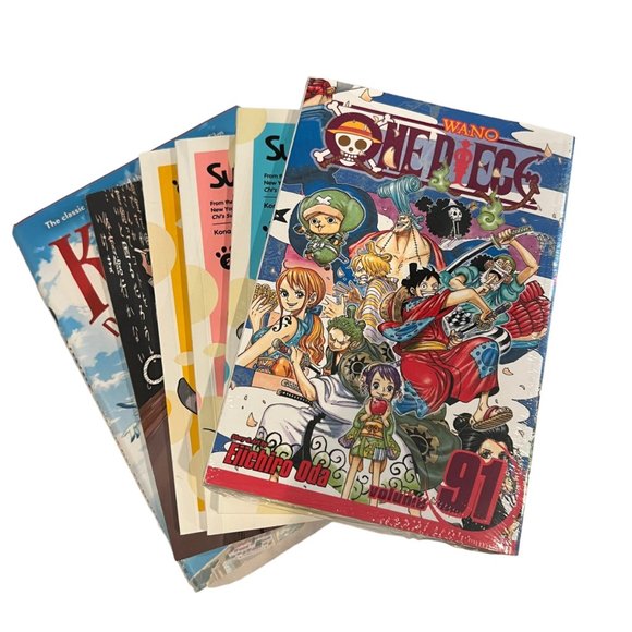 One Piece #91 Lot of 6 Books Sue & Tai-Chan Komi Kikis Delivery Service Anime - Picture 1 of 7